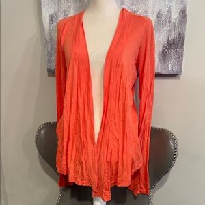 Orange/Creamsicle Open Cardigan Size Large